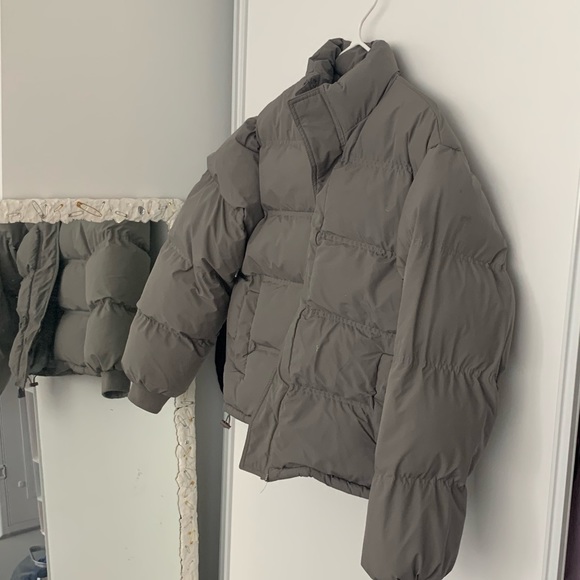 Projek raw grey cropped puffer jacket size small - Picture 3 of 4